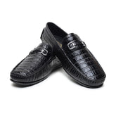 Hayes London | Cruze Driving Loafers – Black Croco Genuine Leather Men’s Shoes